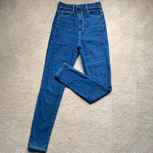 Garage Dark Blue High Rise Jeans